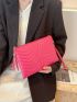 Quilted Tassel Decor Square Bag