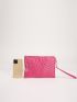 Quilted Tassel Decor Square Bag