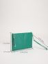 Chevron Detail Tassel Decor Square Bag With Wristlet