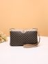 Geometric Graphic Clutch Bag