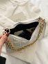 Minimalist Quilted Baguette Bag