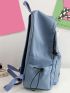 Letter Graphic Large Capacity Functional Backpack