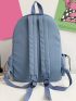 Letter Graphic Large Capacity Functional Backpack