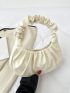 Minimalist Zipper Ruched Bag