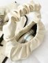 Minimalist Zipper Ruched Bag