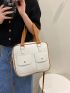 Minimalist Multi-pocket Shoulder Tote Bag