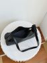 Medium Hobo Bag Black Minimalist For Work