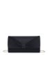 Mini Glitter Ruched Detail Chain Evening Bag