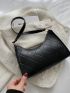 Stitch Detail Baguette Bag