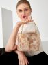 Mini Marble Pattern Box Bag