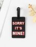 Letter Graphic Luggage Tag
