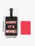 Letter Graphic Luggage Tag