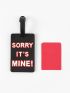 Letter Graphic Luggage Tag