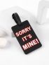 Letter Graphic Luggage Tag