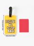 Slogan Graphic Bag Charm