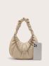 Chain Decor Ruched Bag