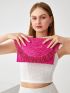 Fringe Decor Flap Straw Clutch Bag