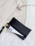 Crocodile Embossed Square Bag