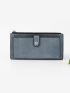 Snap Button Long Wallet