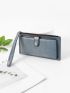 Snap Button Long Wallet