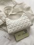 Quilted Detail Baguette Bag