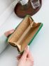 Crocodile Embossed Long Wallet