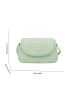 Embossed Detail Flap Square Bag