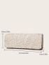 Guipure Lace Panel Square Bag