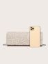 Guipure Lace Panel Square Bag