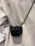 Mini Quilted Flap Square Bag