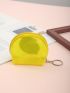 Clear Fruit Patch Detail Coin Purse