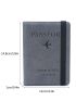 Plane & Letter Graphic Passport Case