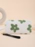 Floral Pattern Fluffy Long Wallet