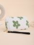 Floral Pattern Fluffy Long Wallet