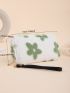 Floral Pattern Fluffy Long Wallet