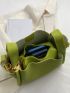 Litchi Embossed Bucket Bag