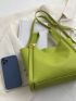 Litchi Embossed Bucket Bag