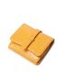 Zipper Decor Snap Button Small Wallet