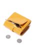 Zipper Decor Snap Button Small Wallet