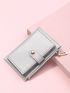 Metallic Button Decor Card Holder