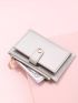 Metallic Button Decor Card Holder