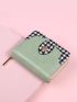 Houndstooth Pattern Small Wallet