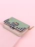 Houndstooth Pattern Small Wallet