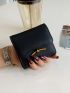 Litchi Embossed Metal Decor Card Holder
