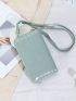 Crocodile Embossed Flap Phone Wallet