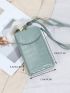 Crocodile Embossed Flap Phone Wallet