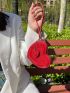 Mini Minimalist Heart Design Novelty Bag With Bag Charm