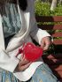 Mini Minimalist Heart Design Novelty Bag With Bag Charm
