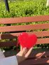Mini Minimalist Heart Design Novelty Bag With Bag Charm