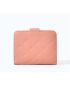 Argyle Quilted Button Decor Small Wallet